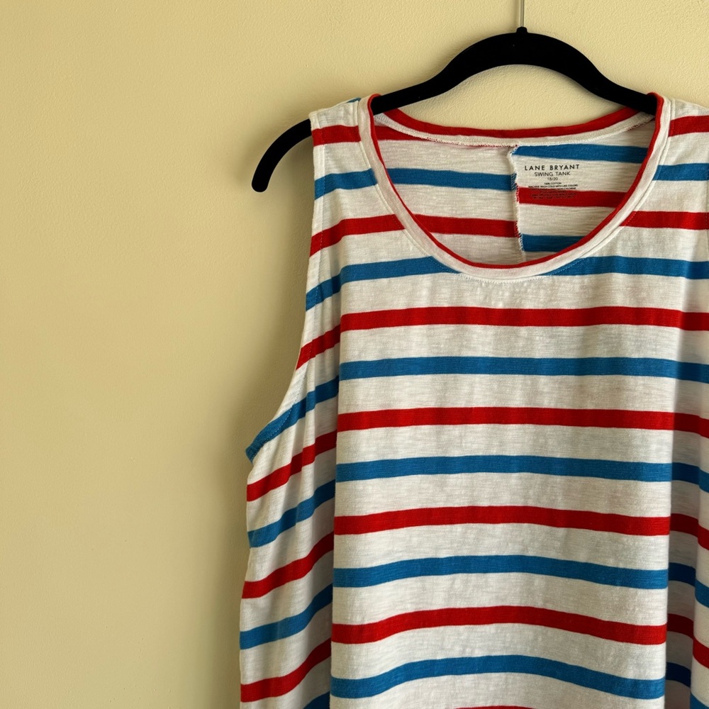 Lane Bryant Red White and Blue Swing Tank 18/20 - Picture 6 of 9